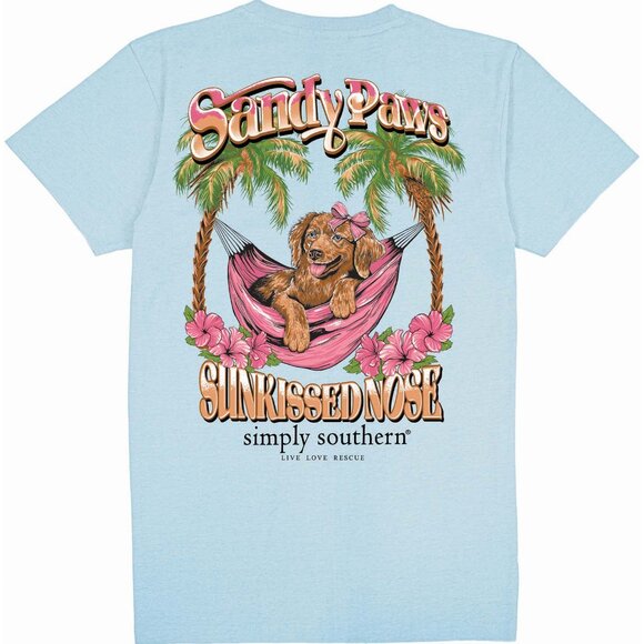 Simply Southern Tops - “Sandy Paws Sunkissed Nose” Simply Southern Shirt